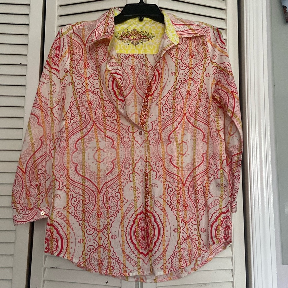 Robert Graham Paisley Button Down (Size: Small)